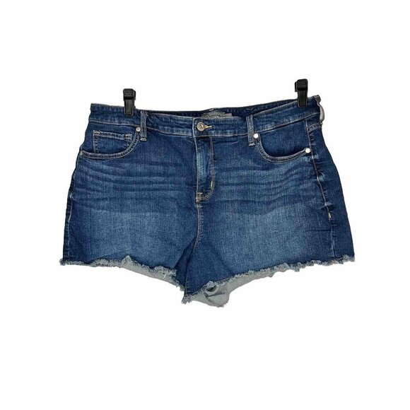 torrid Pants - Torrid Denim Shorts Womens Raw Hem Cut-Off Blue Jean Cotton Blend Size 18 X